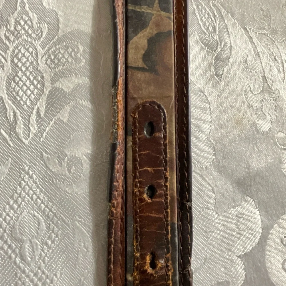 NOCONA Genuine Leather Camouflage Western Belt Mens Size 36 Hunting Outdoor